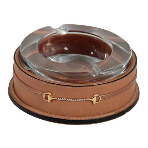 vintage leather gucci ashtray|Gucci Ashtray for sale .